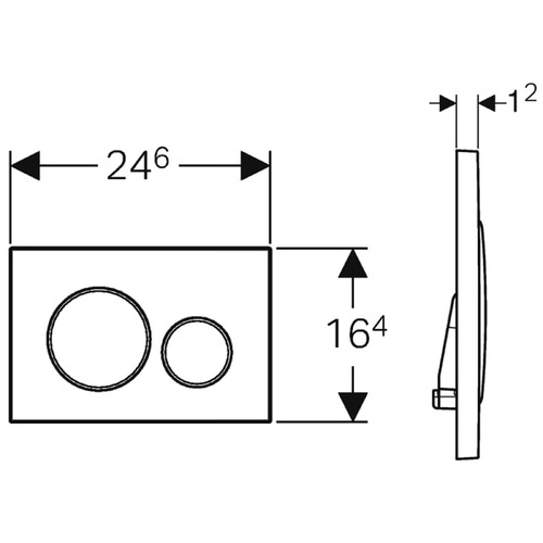 Sigma20 Dual Flush Button