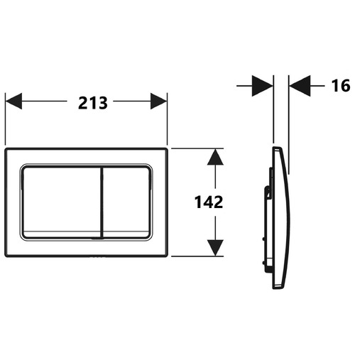 Alpha01 Dual Flush Button