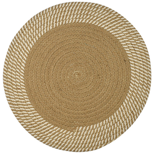 Hub Living Natural Demi Cotton Round Placemats Temple & ster