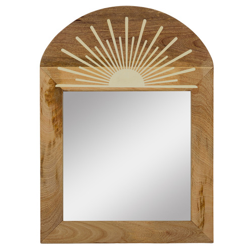Hub Living Ephy Arched Wood Wall Mirror Temple & ster