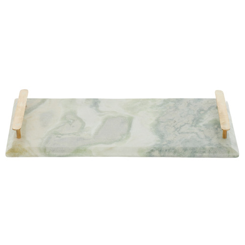 Luna 38cm Marble Decorative Tray Temple & ster