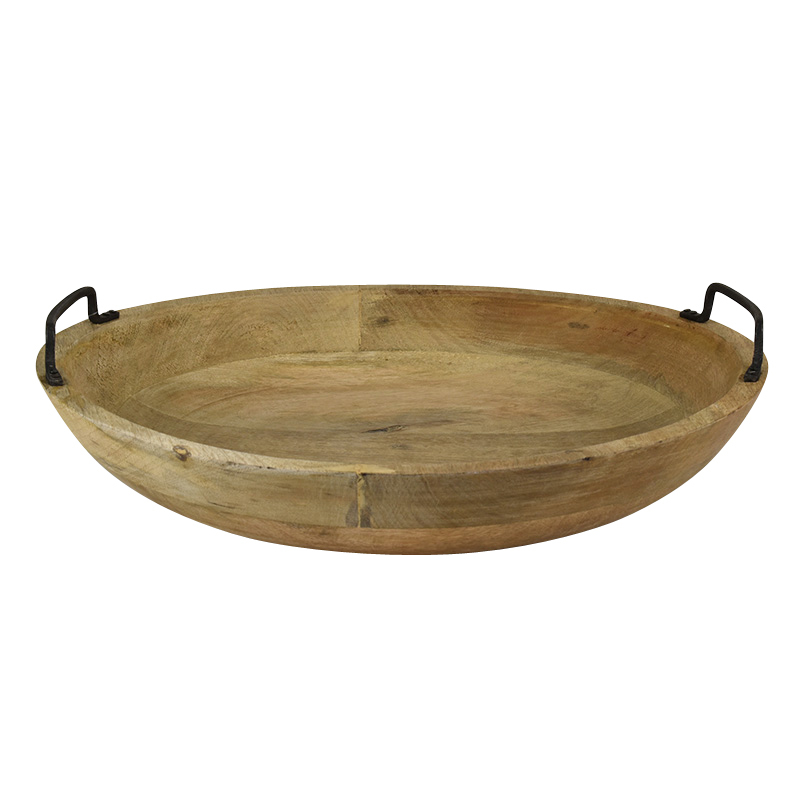 Erik 39cm Mango Wood Serving Bowl