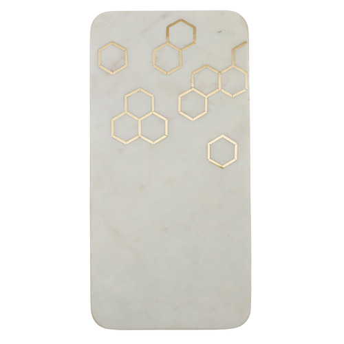 Hive Marble Inlay Serving Board