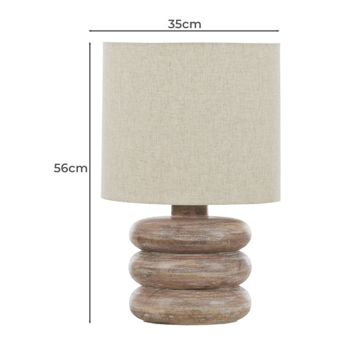 Imani Wood Table Lamp