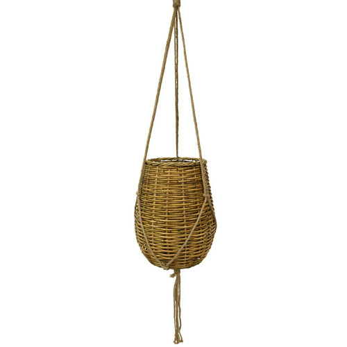 67cm Bulb Rattan Hanging Basket Temple & ster