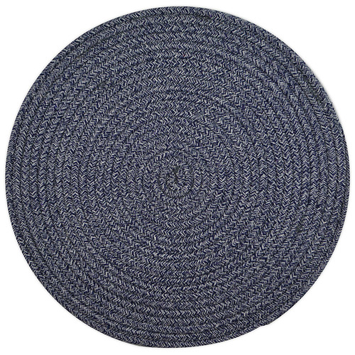 Hub Living Navy Woven Round Cotton Placemats Temple & ster