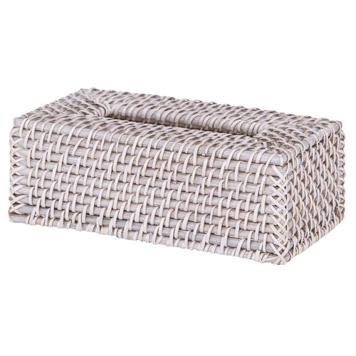 South Hampton Rectangular Rattan Tissue Box