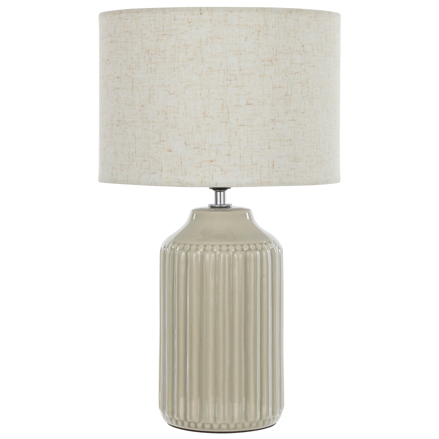 39cm Oat & Cream Jacobson Ceramic Table Lamp