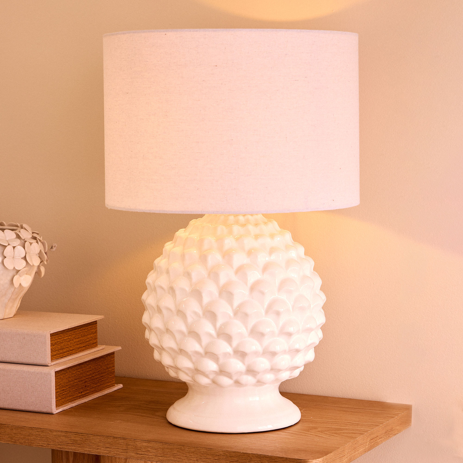 Cranston Ceramic & Linen Table Lamp