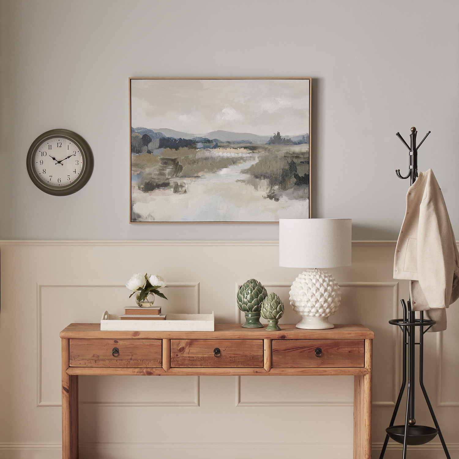 Cranston Ceramic & Linen Table Lamp