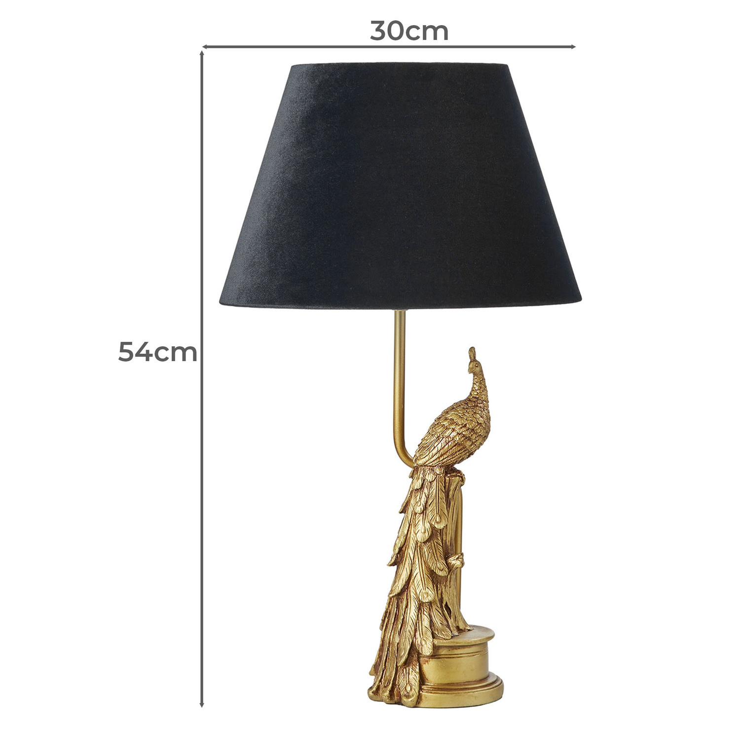 Murray Resin & Velvet Table Lamp