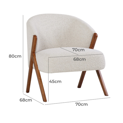 GrandDesigns Lennox Upholstered Accent Chair Temple & ster