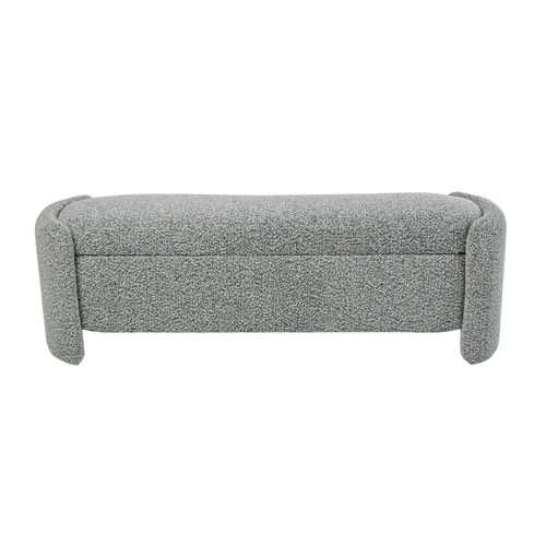 GrandDesigns Kirsten Boucle Storage Ottoman Bench Temple & ster