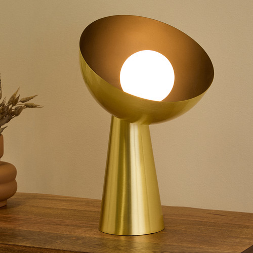 37.5cm Ellis Steel & Glass Table Lamp