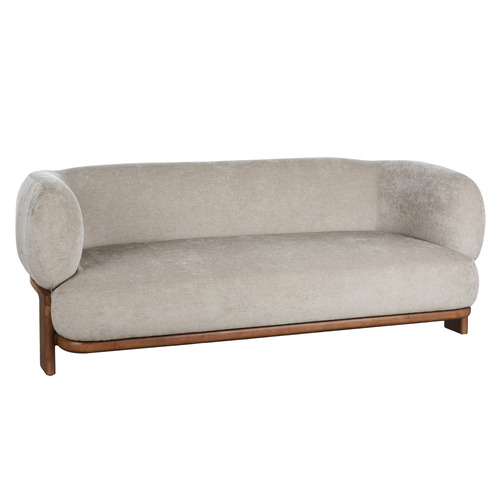 Abramson 2 Seater Rubberwood Sofa