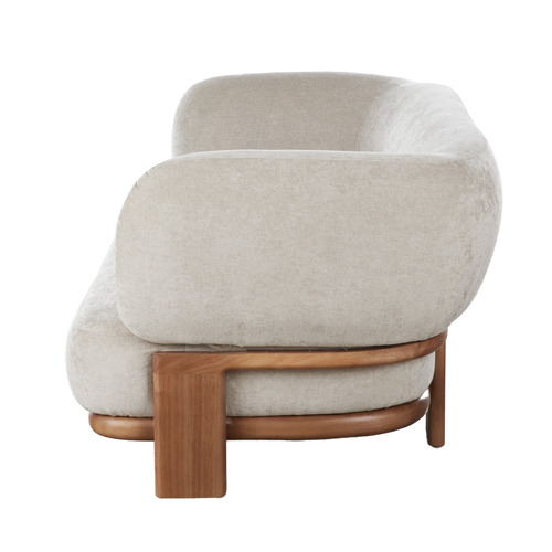 Abramson 2 Seater Rubberwood Sofa