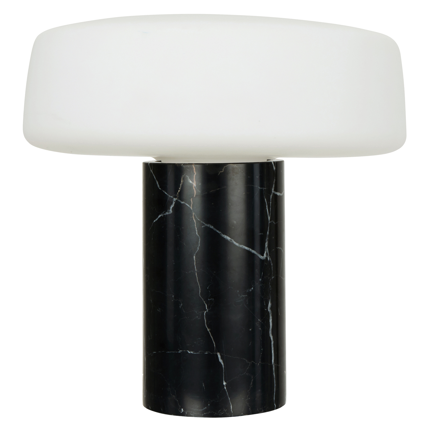 35cm Holland Glass & Marble Table Lamp