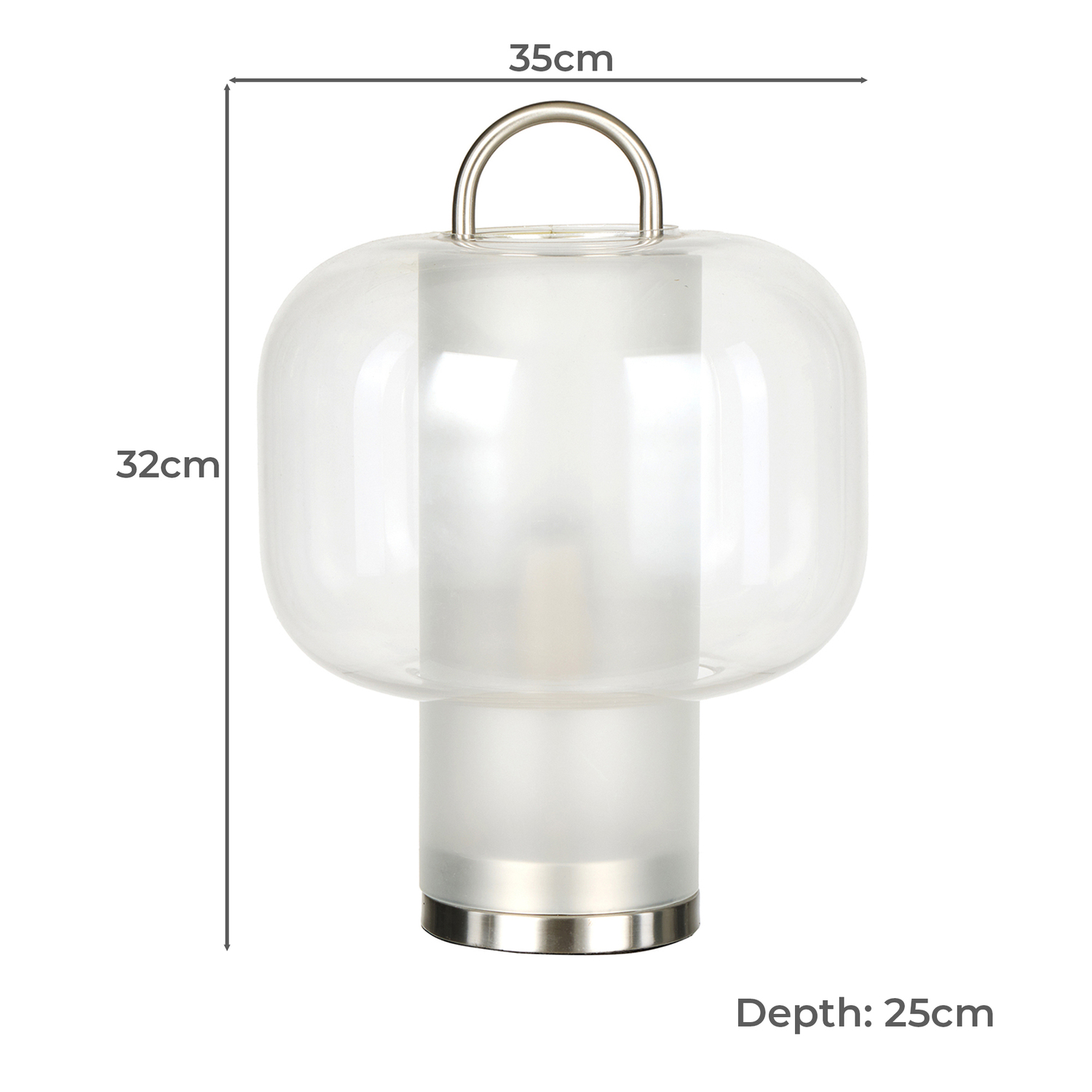 Titus Iron & Glass Table Lamp