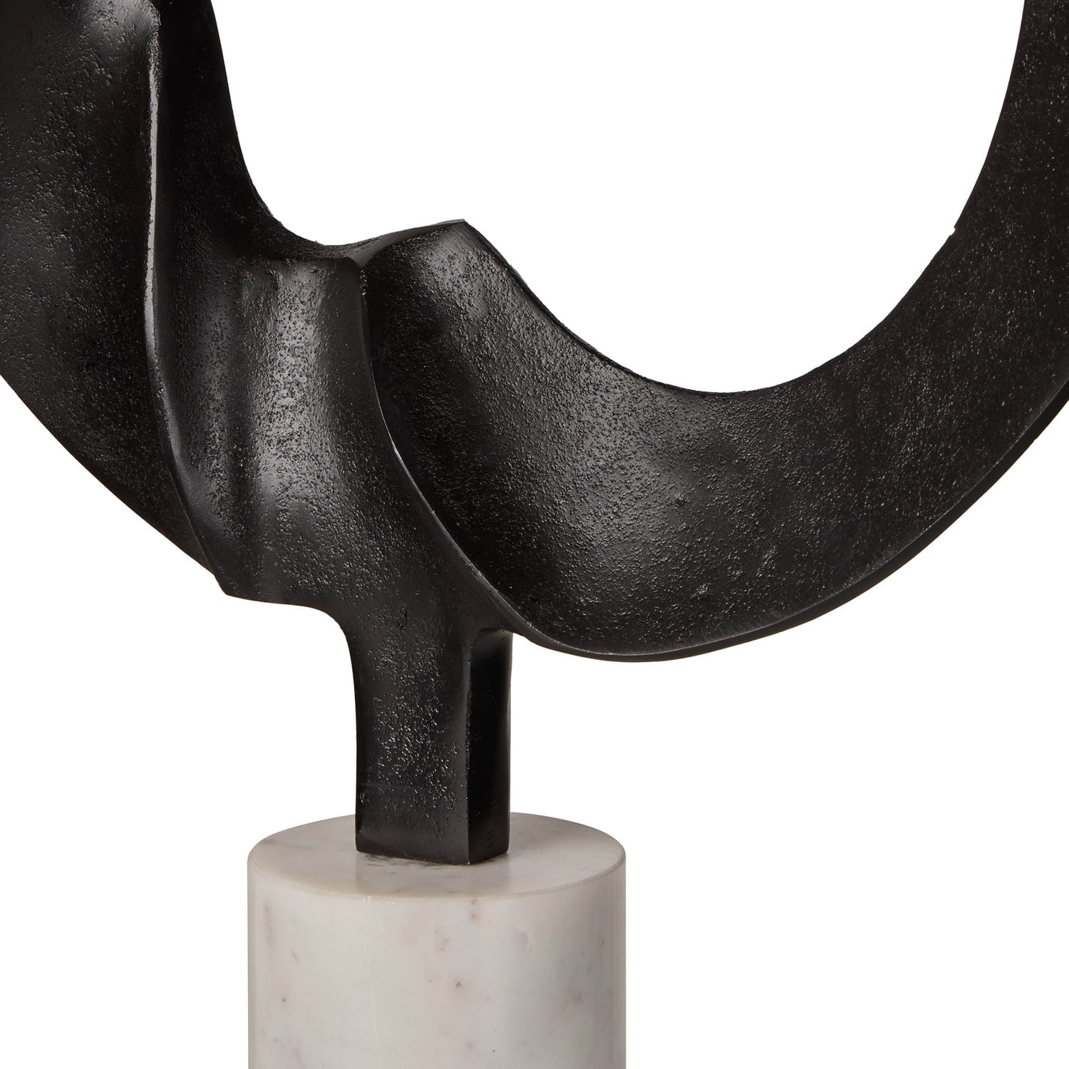 Bowie Marble & Metal Sculpture