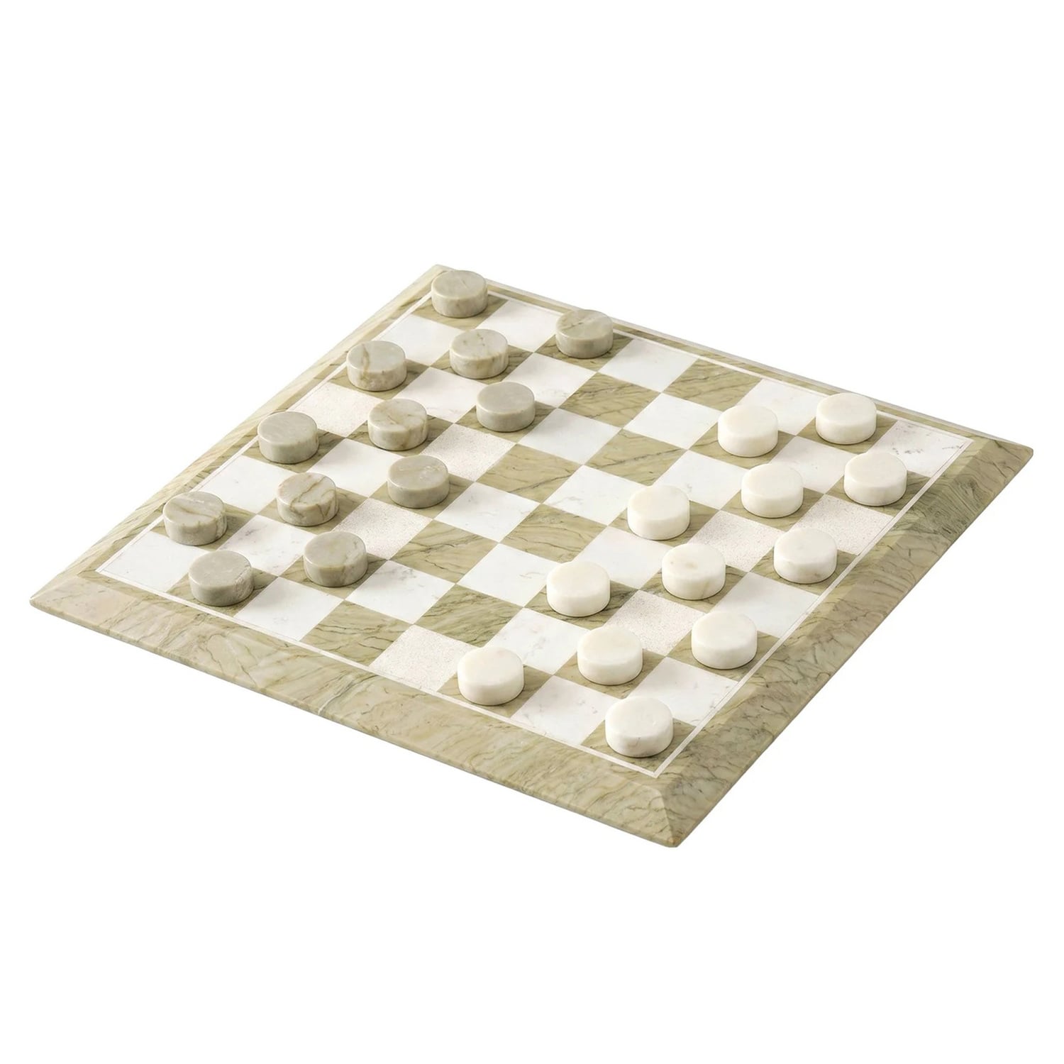 Castine 25 Piece Marble Checkers Set