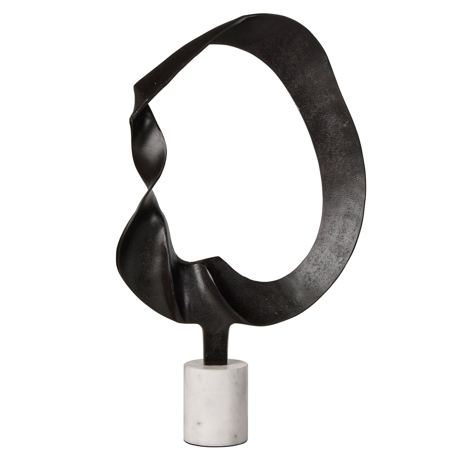 Bowie Marble & Metal Sculpture