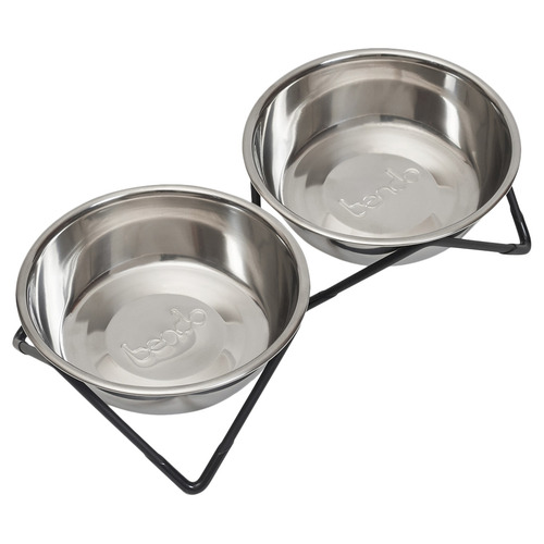 stainless steel cat bowls with stand