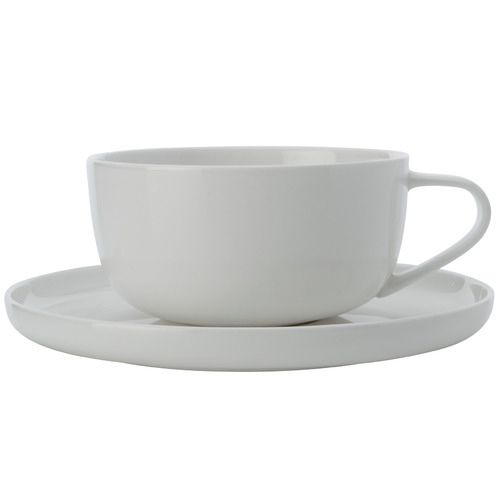 Cashmere High Rim 300ml Cup & Saucer Set
