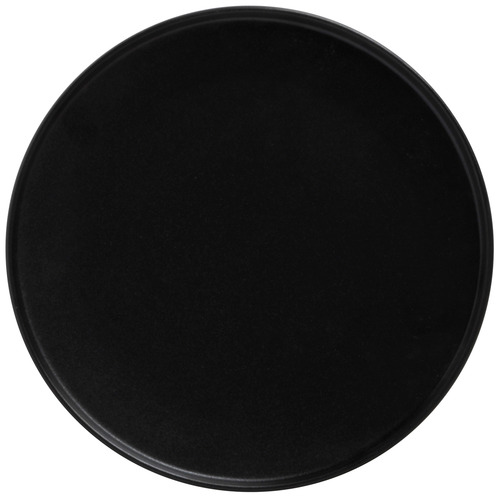 Black Caviar High Rim 25cm Porcelain Dinner Plates
