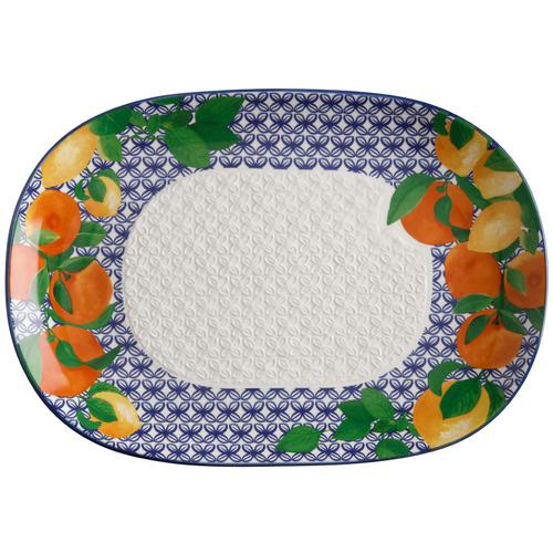 Citroen Positano 40cm Oval Ceramic Platter | Temple & Webster