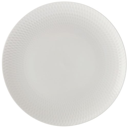 White Basics Diamonds 23cm Porcelain Entree Plates