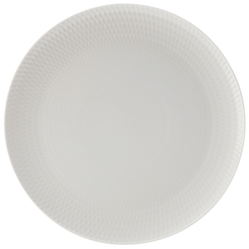 White Basics Diamonds 36cm Round Porcelain Platter