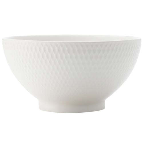 White Basics Diamonds 10cm Porcelain Rice Bowls