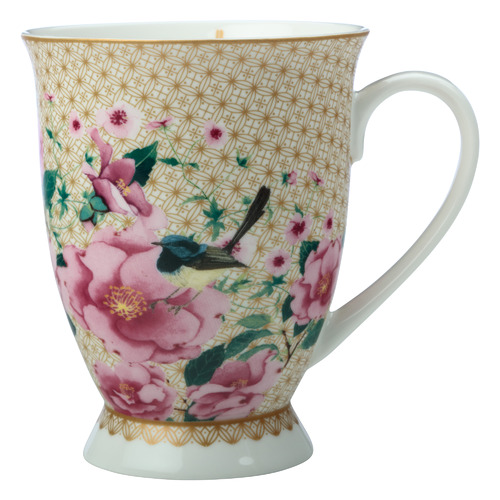 Maxwell & Williams White Teas & C's Silk Road 300ml Footed Mug Temple