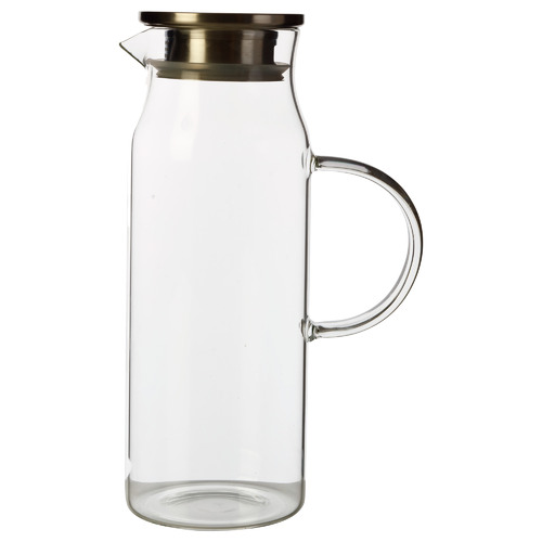 Maxwell & Williams Blend 1.5L Glass Jug with Stainless Steel Lid ...