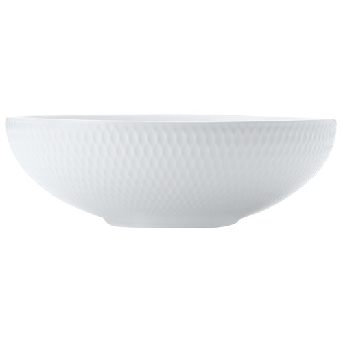 White Basics Diamonds 22cm Coupe Serving Bowl