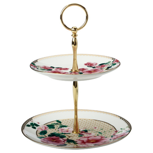 White Teas & C's Silk Road 2 Tier Cake Stand