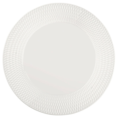 White Basics Diamonds 25cm Porcelain Footed Cake Stand