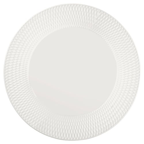 White Basics Diamonds 30cm Porcelain Footed Cake Stand