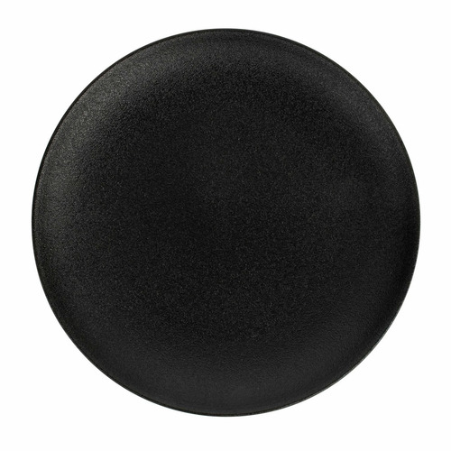 12 Piece Black Caviar Porcelain Dinner Set
