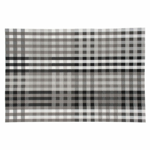 White & Grey Table Accents Chequered Placemats