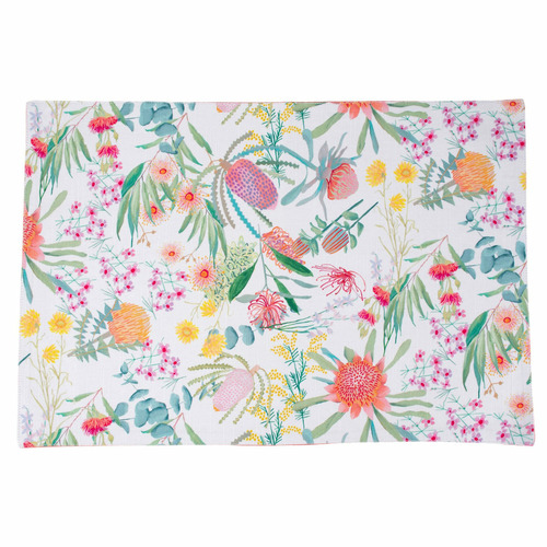 Royal Botanic Gardens Native Blooms Cotton Placemats | Temple & Webster