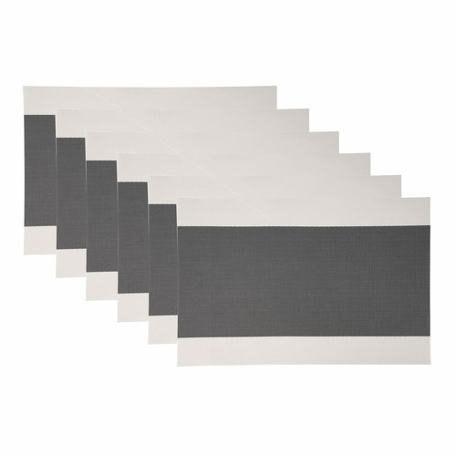 White & Grey Table Accents Placemats