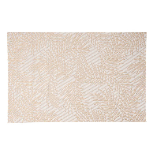 Gold & White Table Accents Frond Placemats