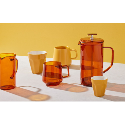 Amber Glass French Press