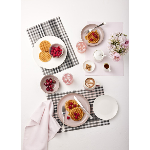 White & Grey Table Accents Chequered Placemats
