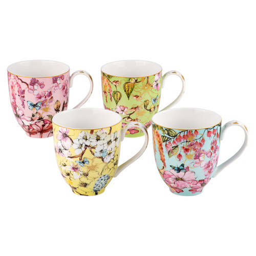 Maxwell & Williams 4 Piece Estelle Michaelidies Enchantment 380ml Mug ...