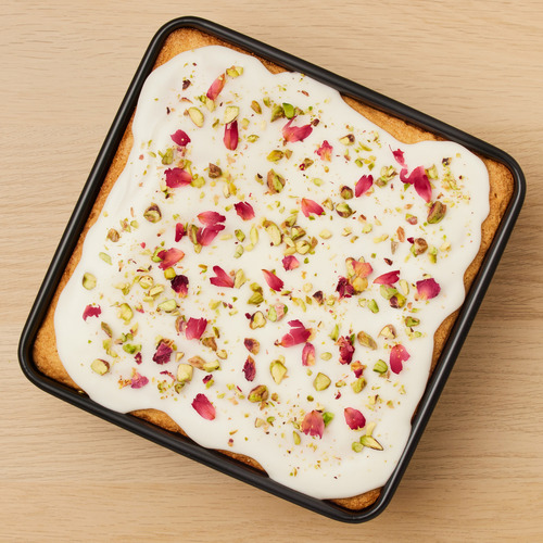 BakerMaker Non-Stick Square Loose Base Cake Pan
