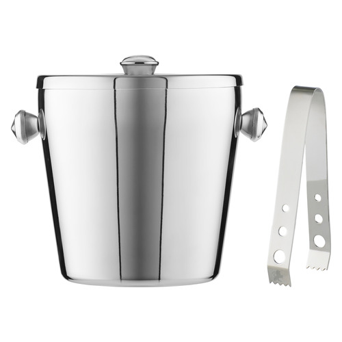 2 Piece Cocktail & Co Ice Bucket & Tong Set