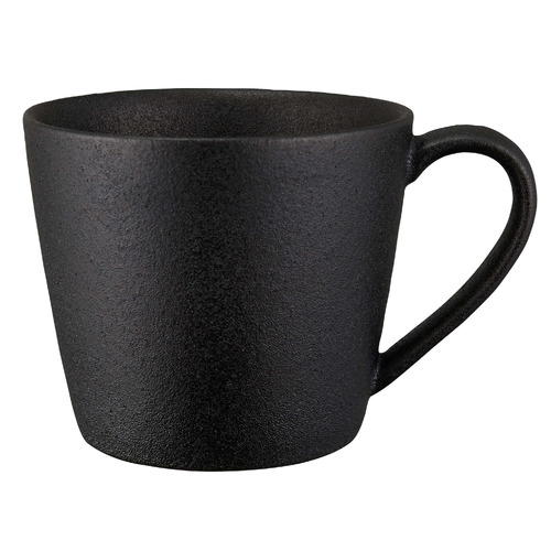 Black Caviar 420ml Porcelain Conical Mugs