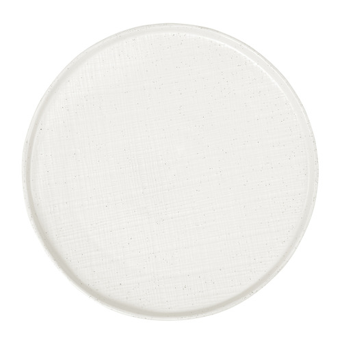 Speckle White Onni 26.5cmPorcelain  High Rim Dinner Plates
